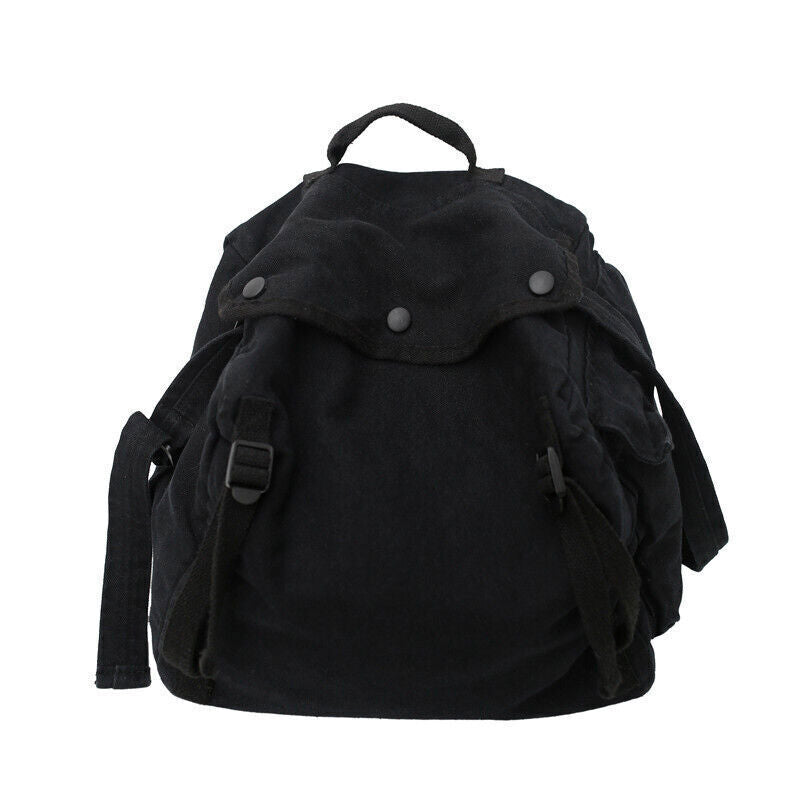 Multi Pockets Canvas Handbag Male Teenager Student Fabric Zipper Messenger Bag