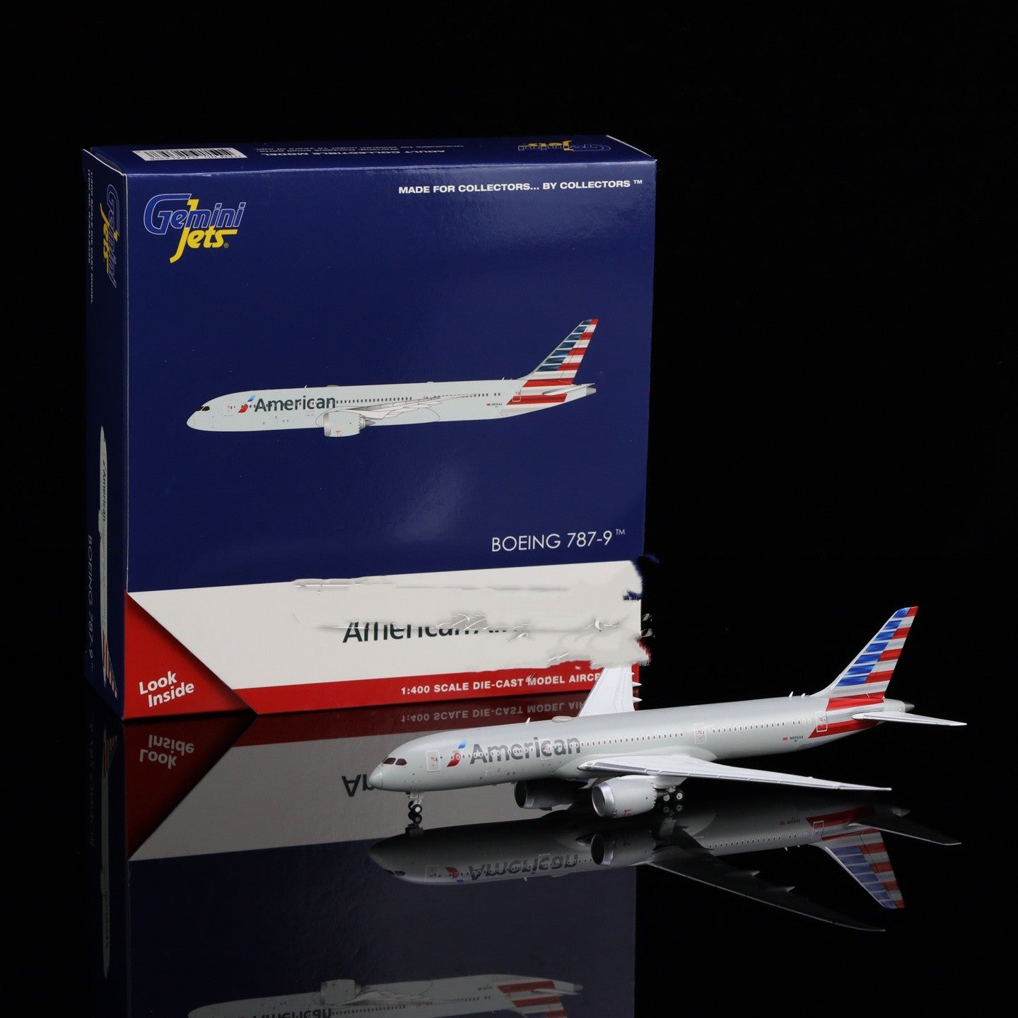 1:400 Geminijets American Airlines Boeing 787-9 N836AA Airplane Diecast Model