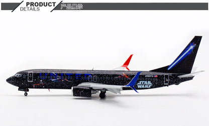 1:200 JC Wings UNITED BOEING B737-800 Passenger Airplane Diecast Aircraft Model