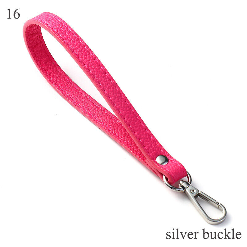 PU Leather Wallet Strap Replaceable Handbag Metal Bag Wrist Strap Key Belt