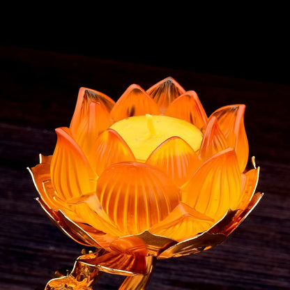 1pc Creativity Lotus Candle Holder Buddha Candlestick Retro Home Decoration