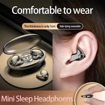 Invisible Sleep Wireless Earphone Bluetooth 5.3 Headphones Hidden Earbuds LOT