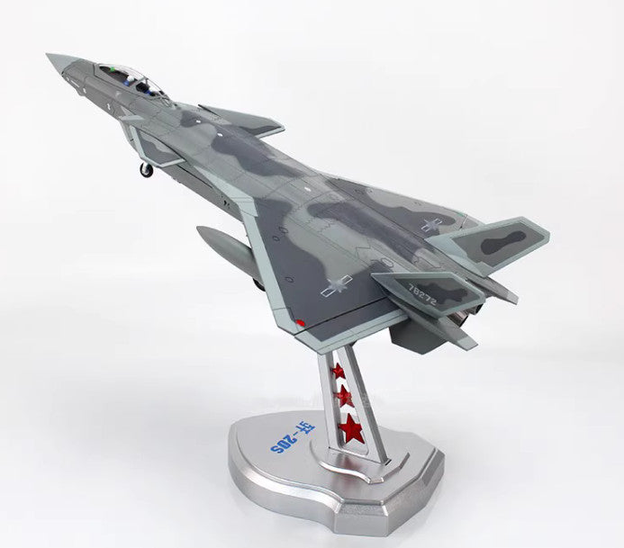 1:58 37CM China Air Force J-20S Stealth Fighter Plane Diecast Aircraft Model