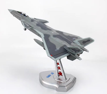 1:58 37CM China Air Force J-20S Stealth Fighter Plane Diecast Aircraft Model