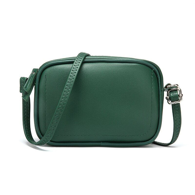 Shoulder Bag Simple Zipper Leather Messenger Bag Handbags Crossbody Flap Purse