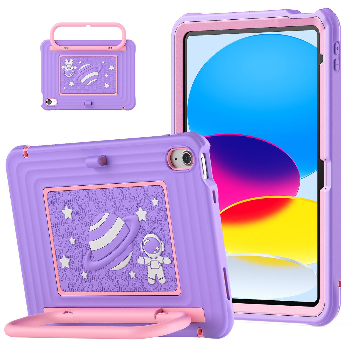iPad11A16 Tablet Case Air6 Children's Silicone Anti-drop Bracket Shell A11plus