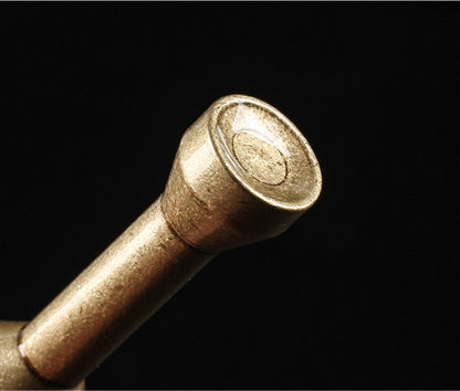 New Pure Brass Tobacco Pipe Tamper Cigar Needle Dredge Pipe Cleaning Tool