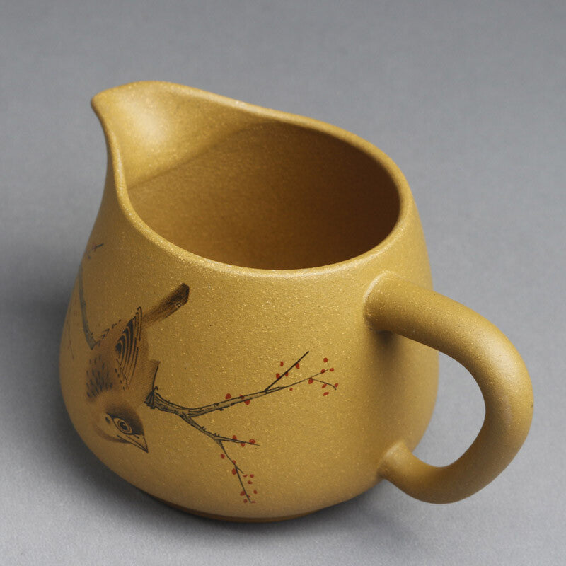 260ml Yixing Purple Sand Tea Ware Gold Section Clay Cup Kung Fu Tea Set