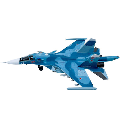 New 1:100 Scale Russia Su34 Fighter Alloy Aircraft Model Souvenir Static Display
