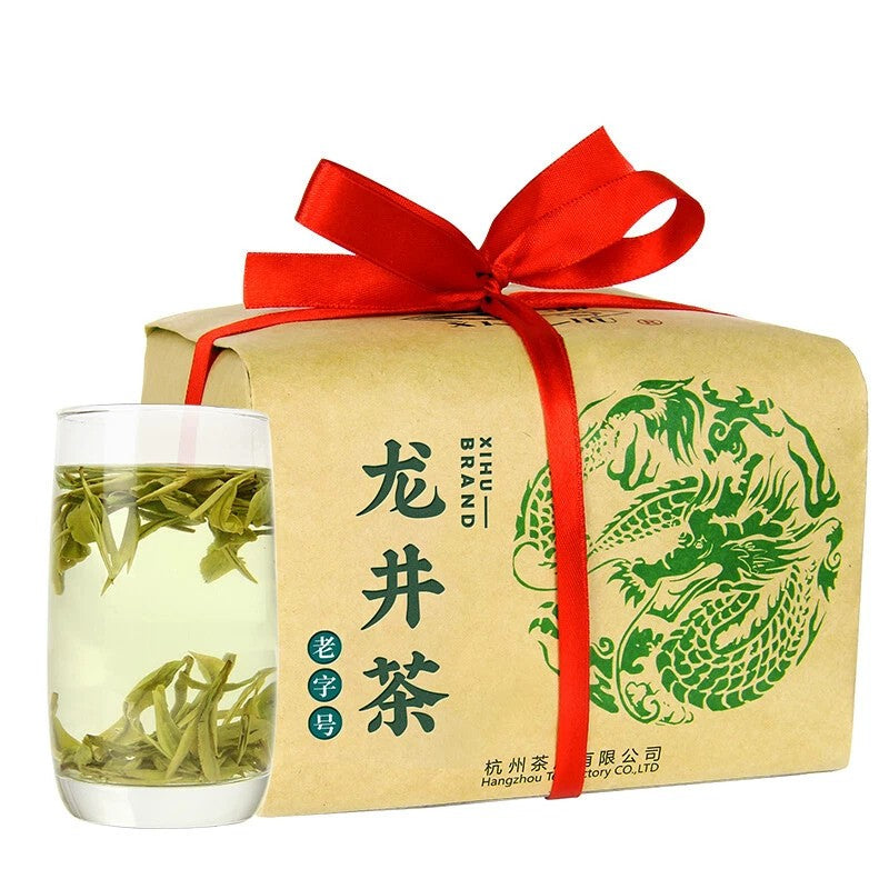 500g XiHu Brand West Lake Longjing Tea Traditional Wrapped dragon well green tea