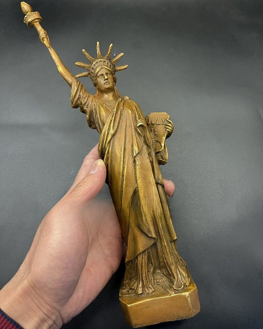 11.5" Brass Statue of Liberty Statue USA Symbol Freedom Collection Home Decor