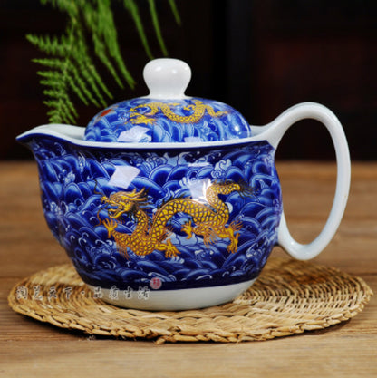 NEW Chinese Dragon Ceramic Porcelain Tea Cup Coffee Mug with Infuser&lid&saucer