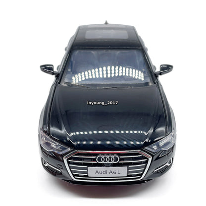 1/24 Scale 2022 Audi A6L Model Car Metal Diecast Toy Vehicle with Light Sound