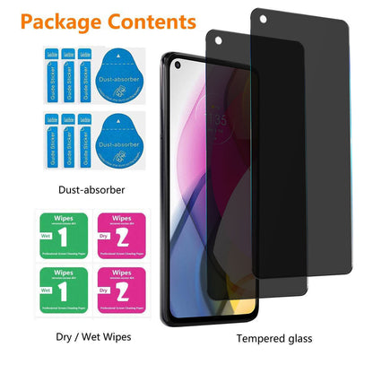 For Motorola Moto G Stylus 2021 Privacy Tempered Glass Anti-Spy Screen Protector