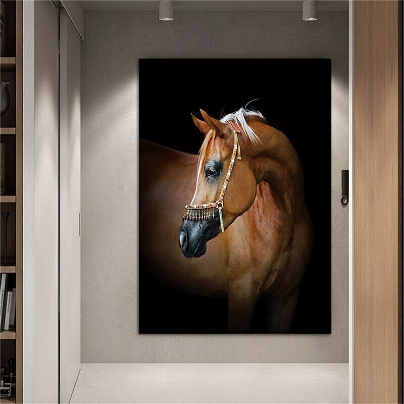 Horse Canvas Painting Animal Wall Art Pictures Home Decor Wall Poster Prints Art