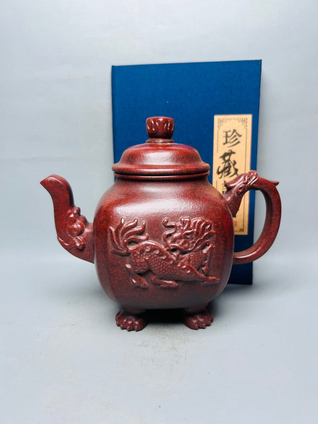 Chinese Yixing Zisha Clay Handmade Exquisite Teapot