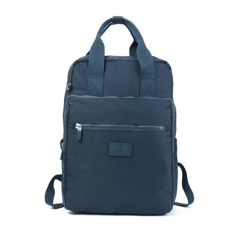 Waterproof Laptop Bag Student Nylon Oxford Cloth Small Backpack 28*15*40CM Black
