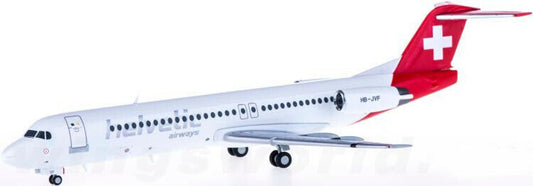 1:200 Herpa Helvetic Airways Fokker 100 Passenger Aircraft Diecast Plane Model