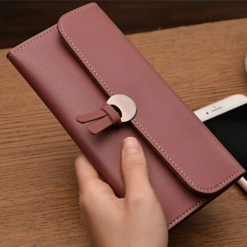 Women Leather Wallet Rfid Design Lady Party Clutch Bag Fashion Long Purse Gifts
