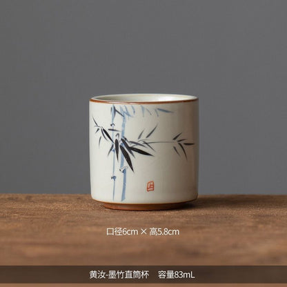 Ru Kiln Master's Cup Single Tea Cup for Sipping Tea Ceramic Kung Fu Tea Set