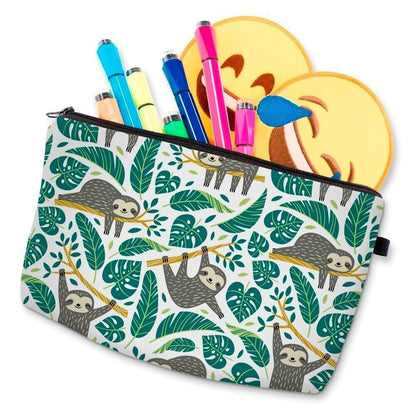 Cosmetic Bag Waterproof Printing Turtle Leaf Toilet Bag Custom Style Traveling