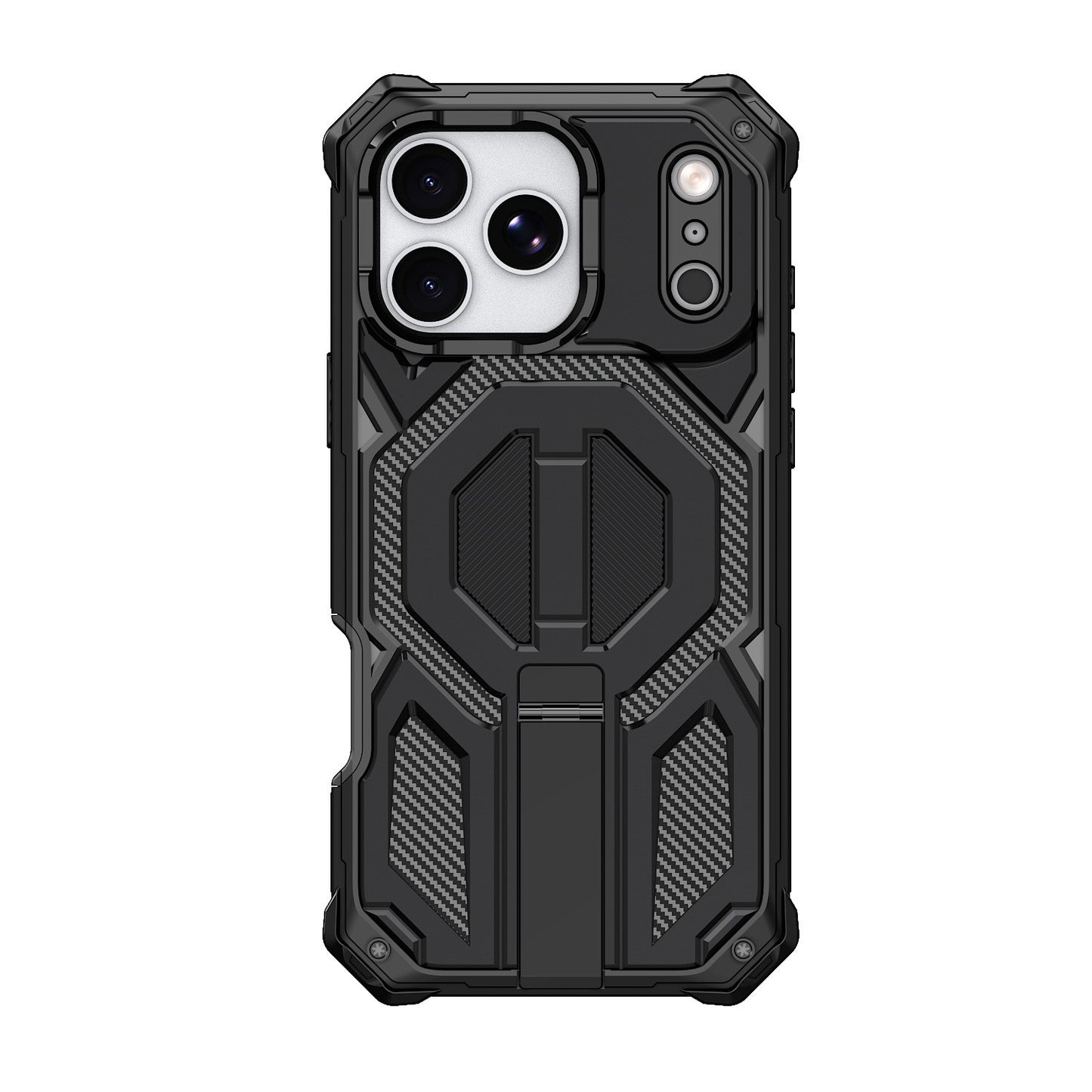 Apple 17 with front frame magnetic suction bracket three-proof mobile phone case
