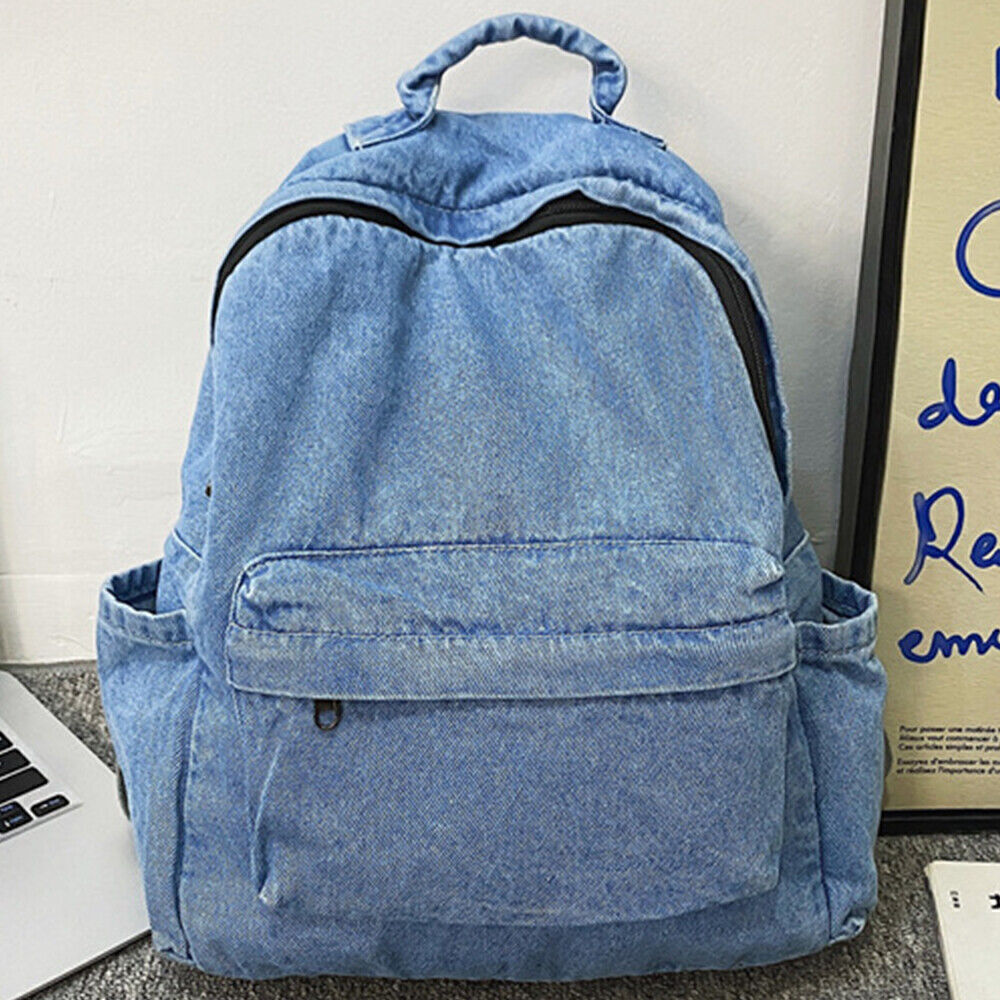 Women's Denim Shoulder Bag Gift Travel Satchel Handbags Vintage Jeans Backpack