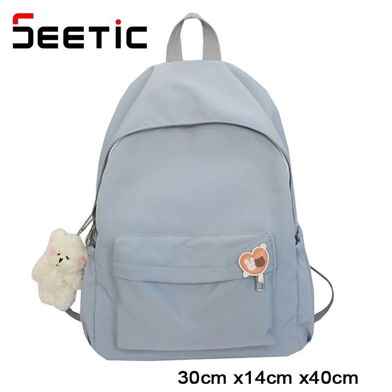 Backpack Waterproof Nylon School Travelling Bags 30*14*40 CM Nylon Orange/Pink
