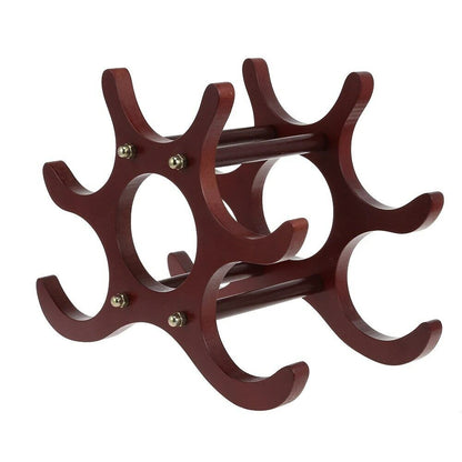 Bottle Holder Home Decoration 1Pc Wooden Red Wine Holder Mount Bar Display Shelf