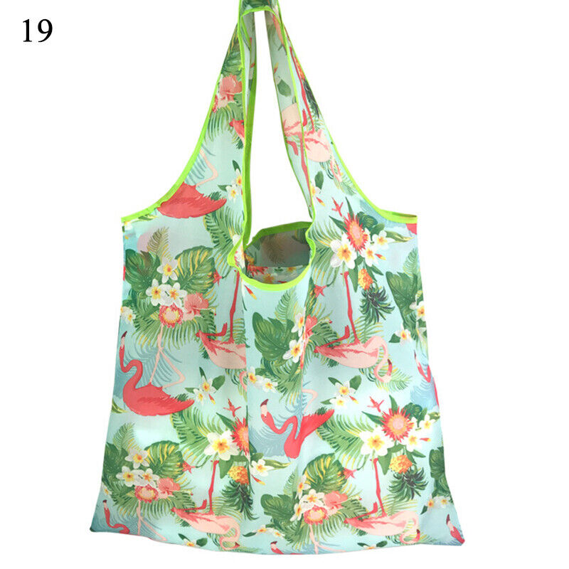 New Reusable Foldable Ladies Shopping Bag Eco Tote Handbag Fold Away Bag