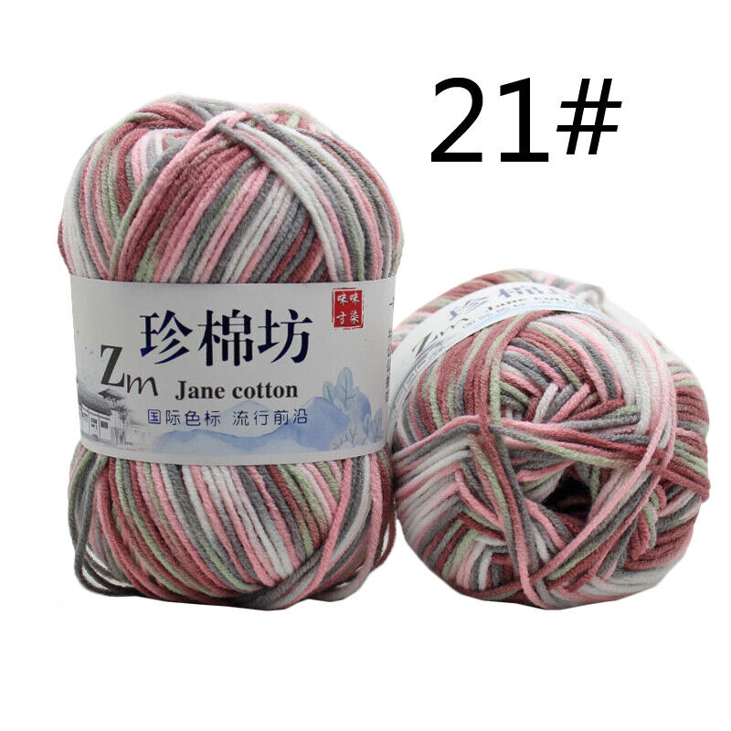Hot Sale 50g Soft Crochet Yarn DIY Hand Milk Baby Cotton Knitting Wool Yarn