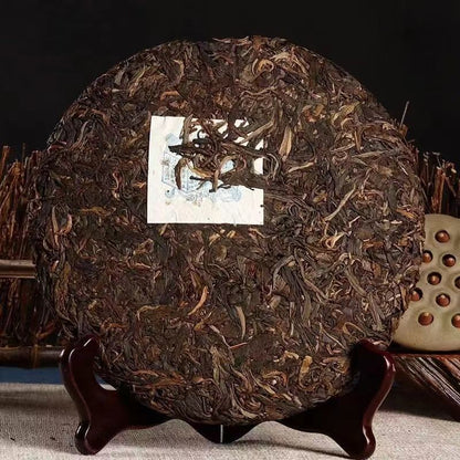357g Ancient Tree Tea Yunnan Pu'er Tea 1990s Yiwu Laosheng Tea Cake