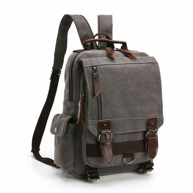 Canvas Backpack Men Travel Back Pack Shoulder Bag Women Laptop School Bags