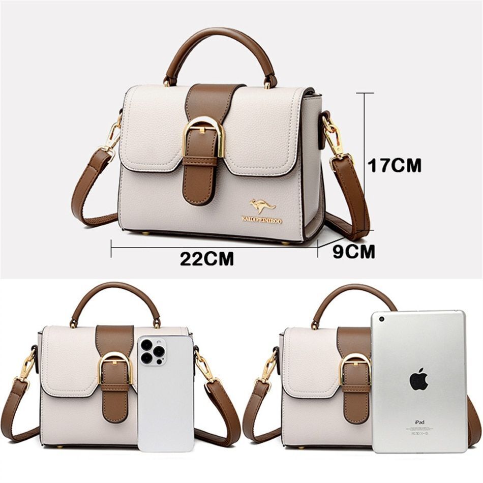 Women Fashion Handbag Purse Genuine Leather Shoulder Crossbody Flap Totes Bags