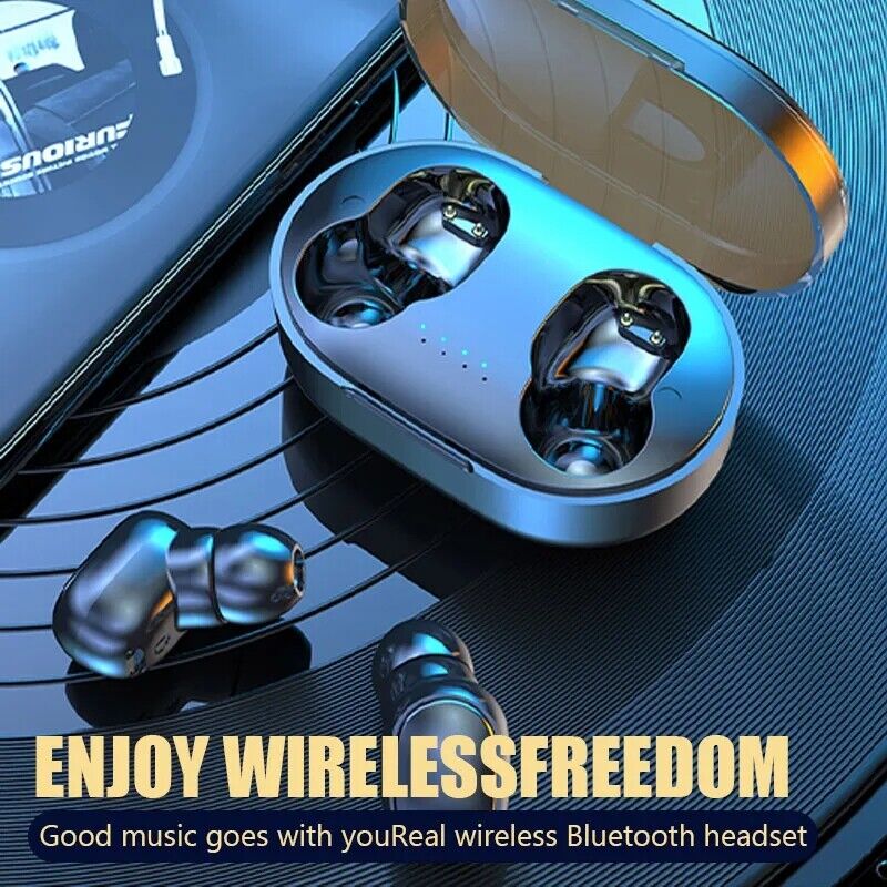 Waterproof Bluetooth 5.0 Wireless TWS Earbuds Headphone Headset Noise Cancelling