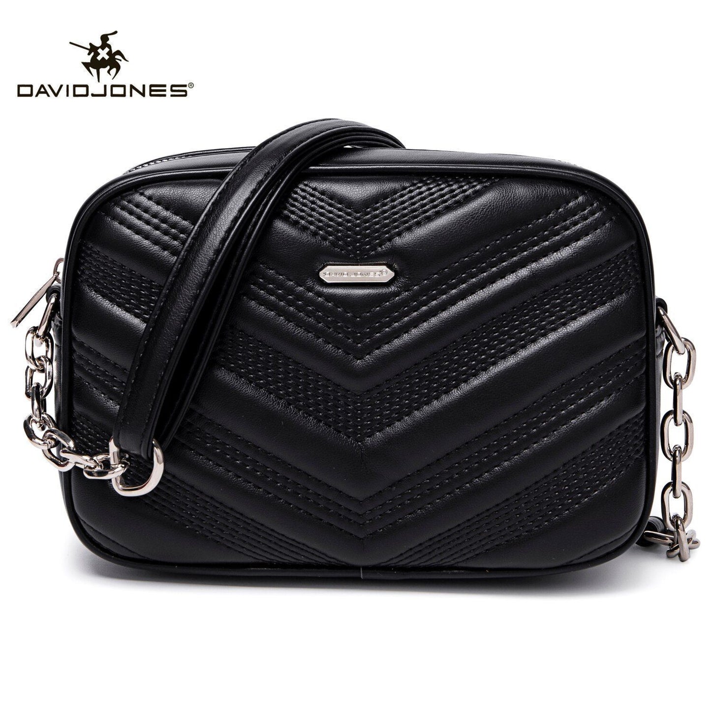 Retro Diagonal Straddle Bag Rectangle Artificial Leather Shoulder Bag 21*8*15 CM