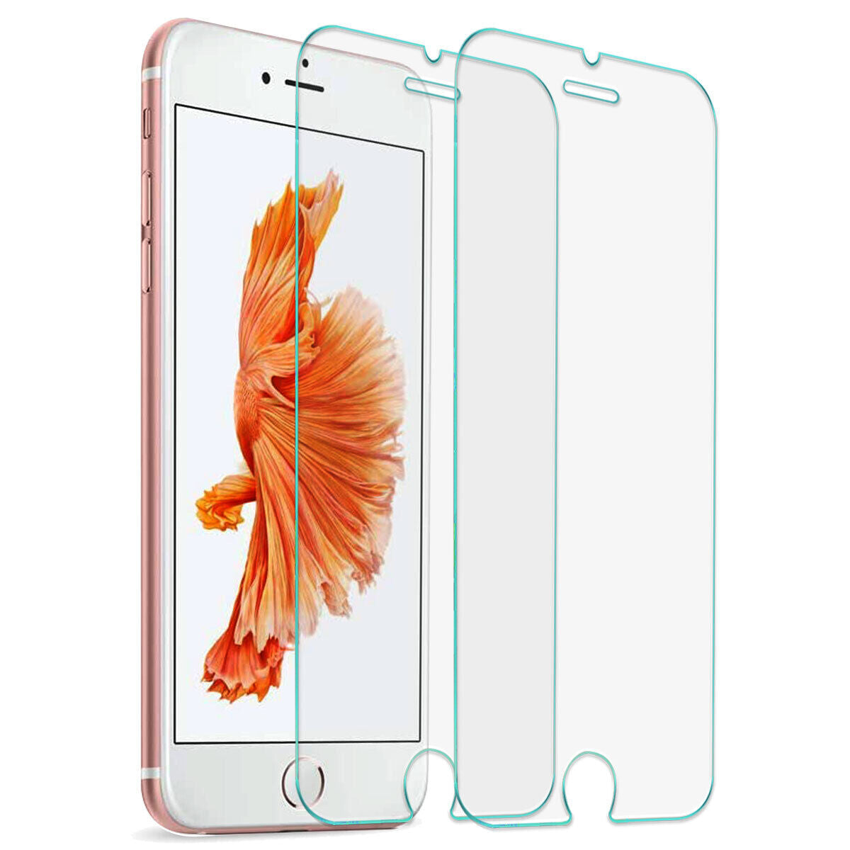 Leather Belt Loop Clip Case Cover /Tempered Glass For iPhone 6 6s 7 8 Plus