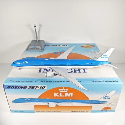 1:200 InFlight KLM Boeing 787-10 PH-BKM Passenger Airplane Diecast Plane Model