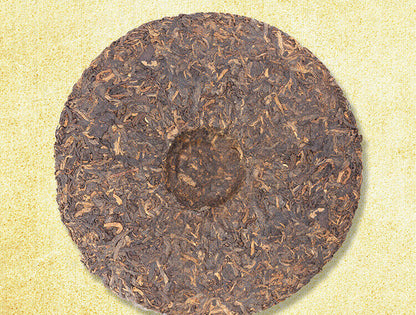 Golden Years Dayi Pu'er Tea 2010 Puer Cooked Tea Yunnan Menghai Qizi Ripe 357g