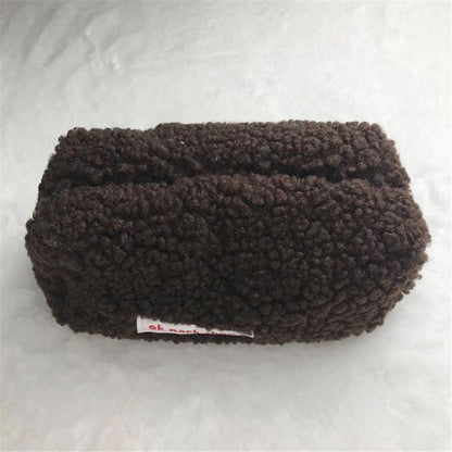 Plush Cosmetic Bag Large Travel Makeup Organizer Toiletry Storage Pouch 18*9*7cm