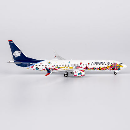 1:400 NGmodels Aeroméxico B737 MAX 9 Passenger Airplane Diecast Plane Model