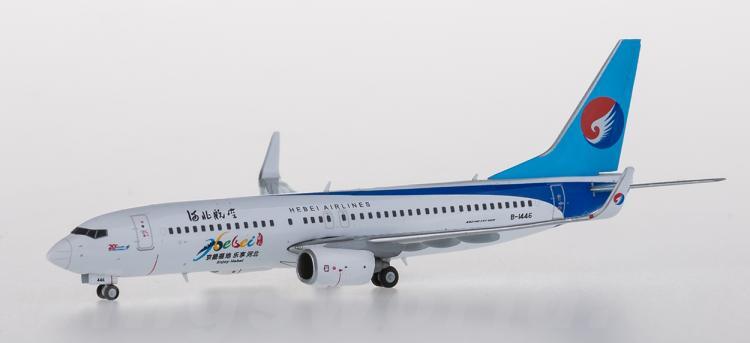 JC Wings HEBEI AIRLINES for Boeing 737-800 B-1446 1/400 plane Pre-builded Model