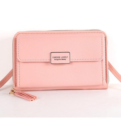 Wallet Crossbody Shoulder Handbag Synthetic Leather Card Holder Purse 20*12*4 CM