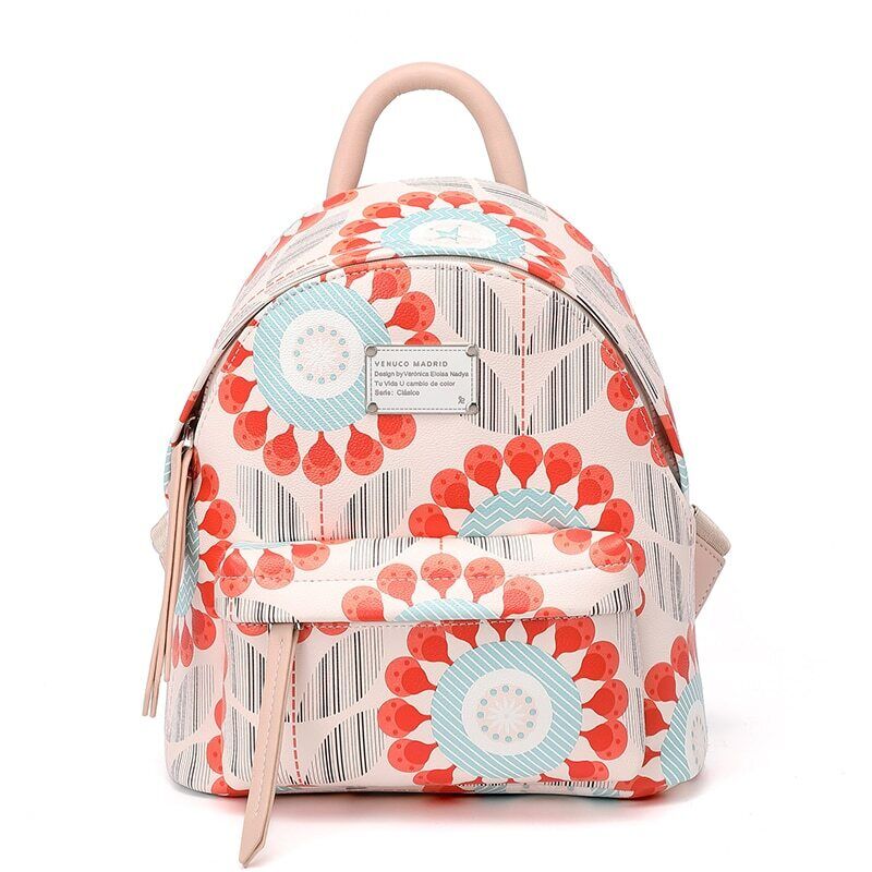Backpack Women's Small Bag Travel Leisure Trend Floral Design Style