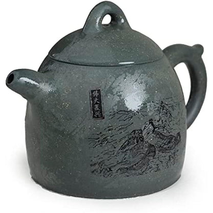 Teapot 7.8oz Chinese Yixing Clay Tianqing Genuine Zisha Tea Pots Qinquan style