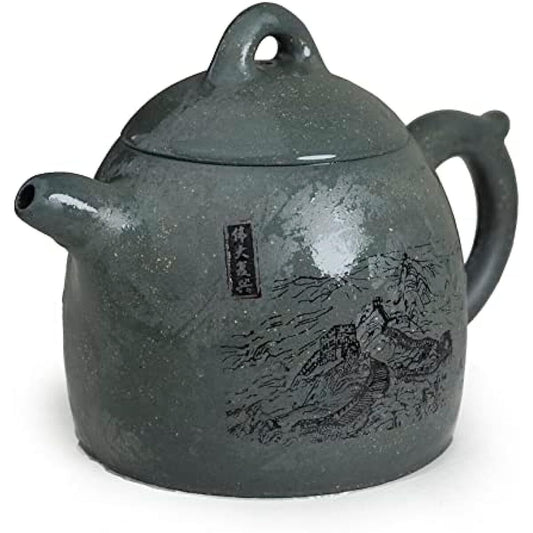 Teapot 7.8oz Chinese Yixing Clay Tianqing Genuine Zisha Tea Pots Qinquan style