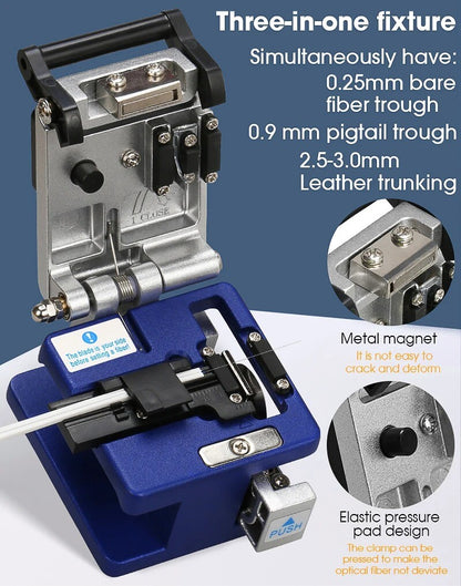 FC-6S Fiber Cleaver Fiber Optic Cable Cutter Fiber Cold Connection Cutting Tool
