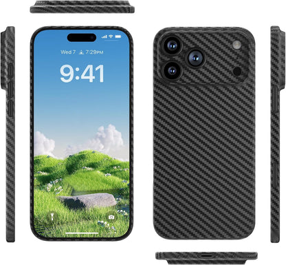 Ultra Thin Case for Iphone 17 Pro Max 0.3 Mm, [No-Case Feeling] Carbon Fiber Pat