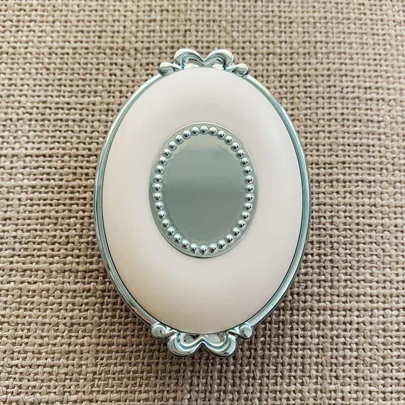 Contact Lens Case Classic Round Portable Storage Box 8x5.5x2.5cm Acrylic Plastic