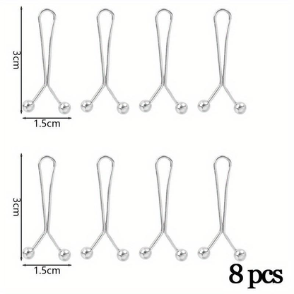 8x Jeans Skirts Detachable Buckle Adjustable Sleeve Clip Pants Waist Tightening